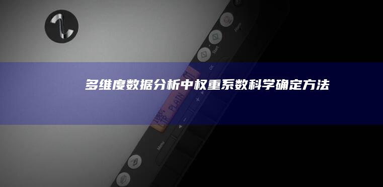 多维度数据分析中权重系数科学确定方法